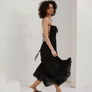 Free People Black Maxi Dress